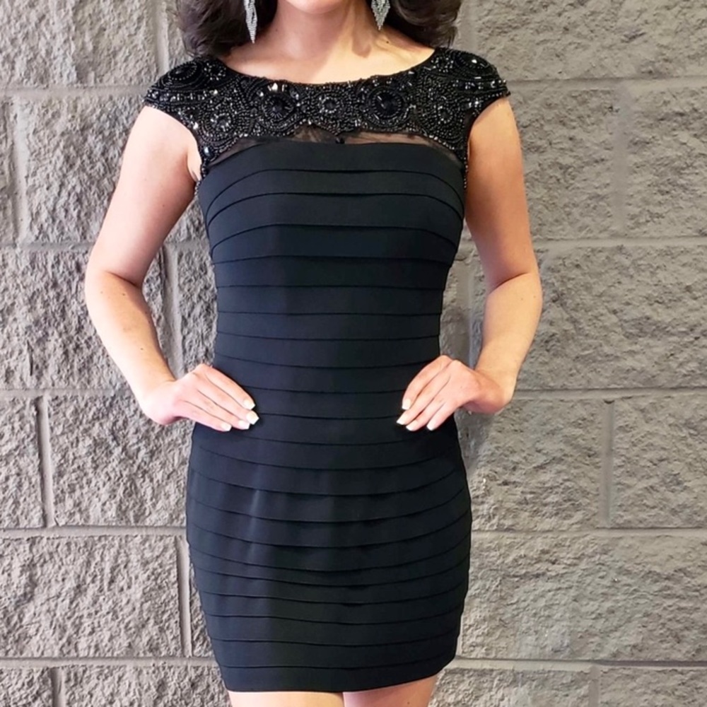 Black Sherri Hill Bandage Cocktail